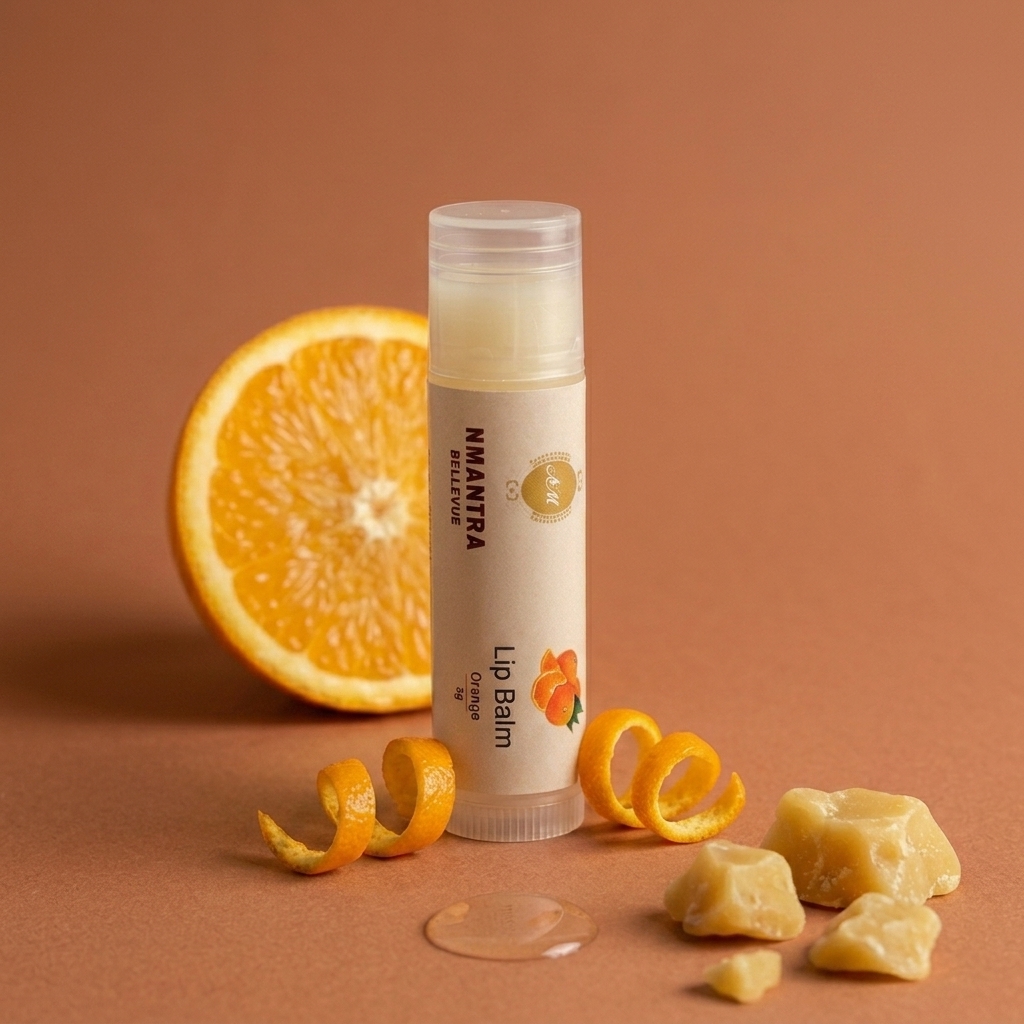 nmantra bellevue lip balm – orange